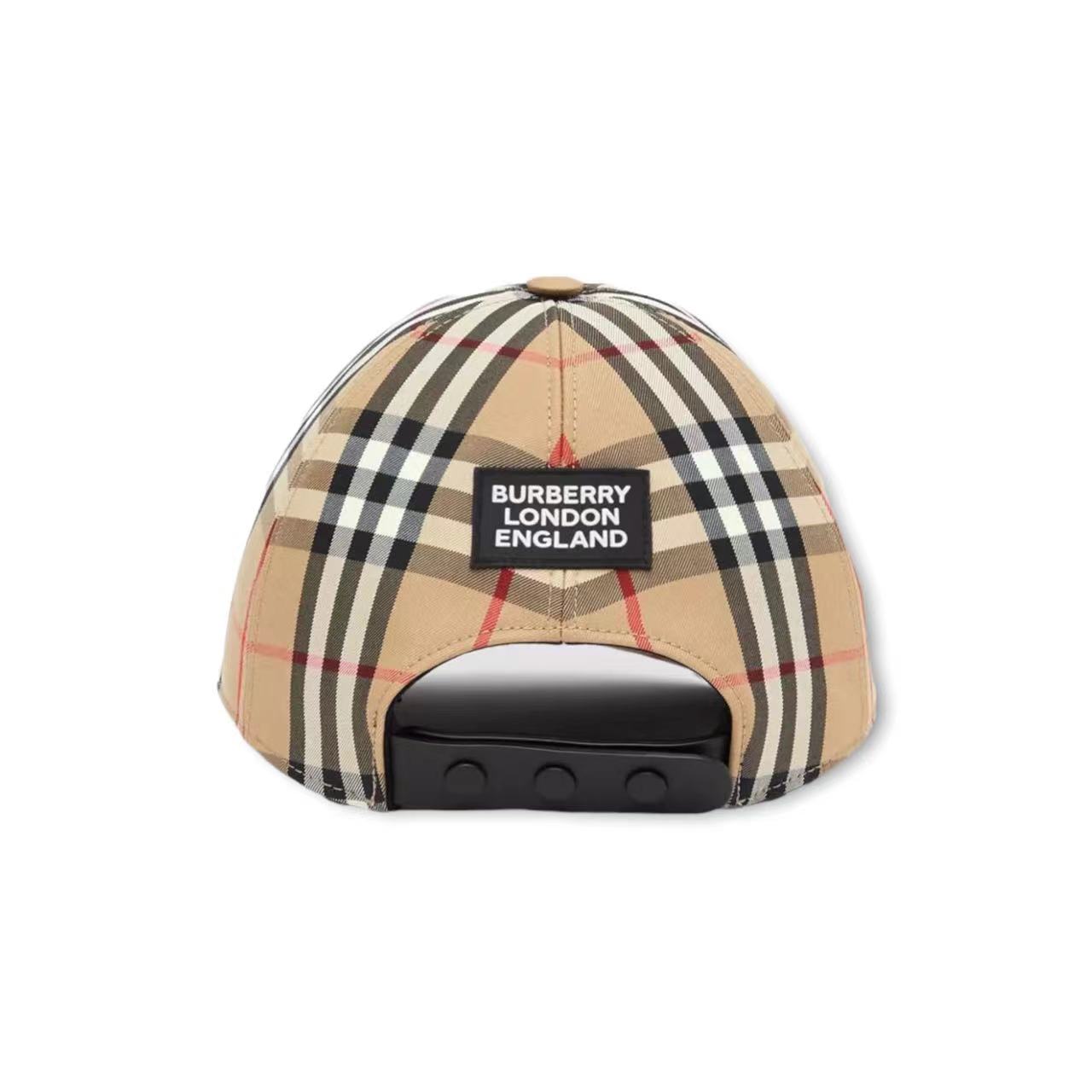 Logo Appliqué Vintage Check Cap image 3