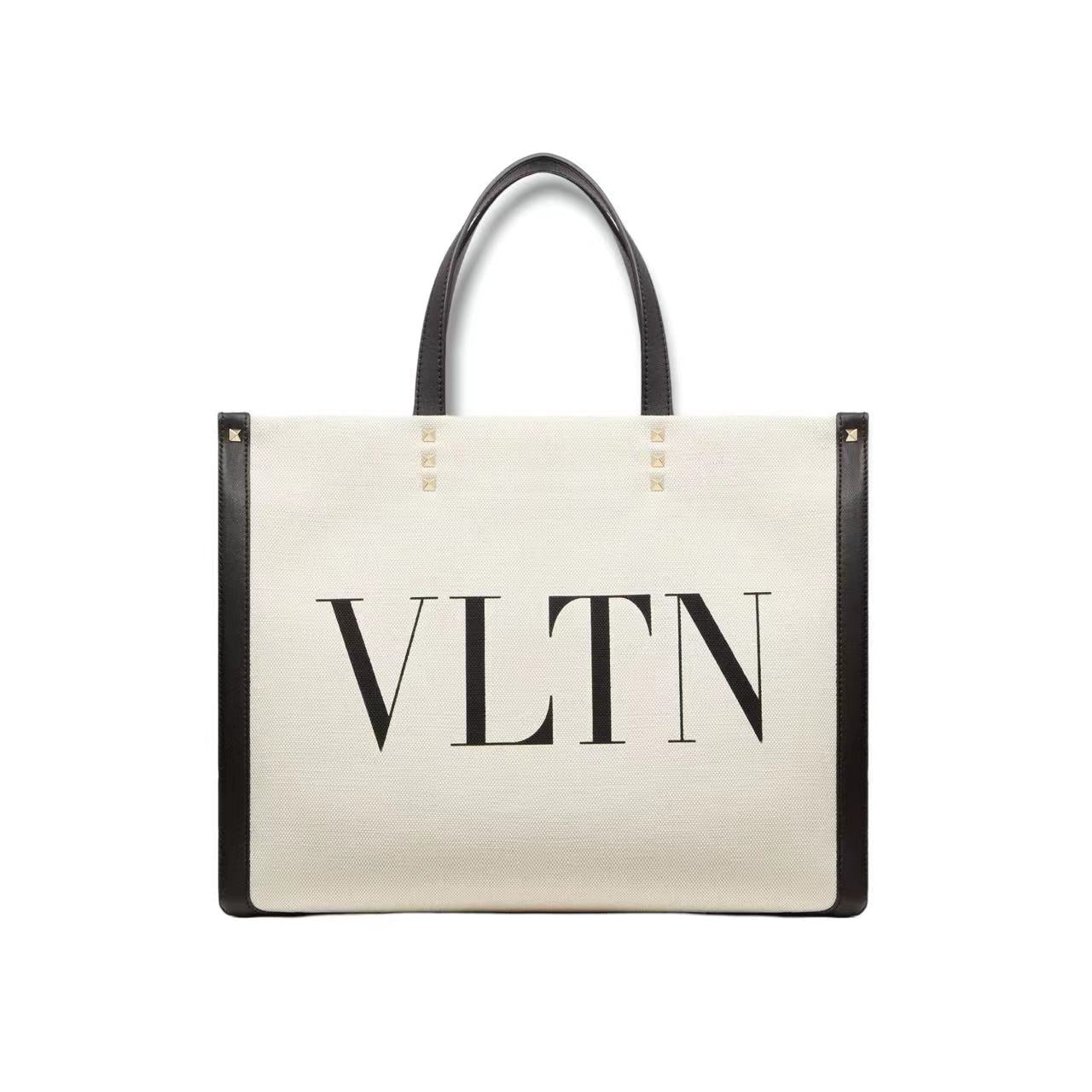 SMALL VLTN PRINT CANVAS TOTE BAG image 0
