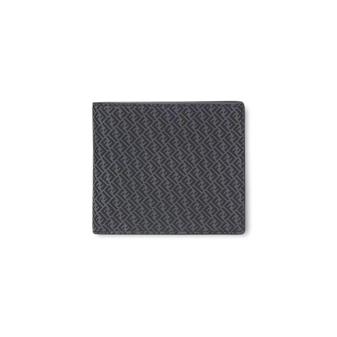 BLACK LEATHER BI-FOLD WALLET image 0