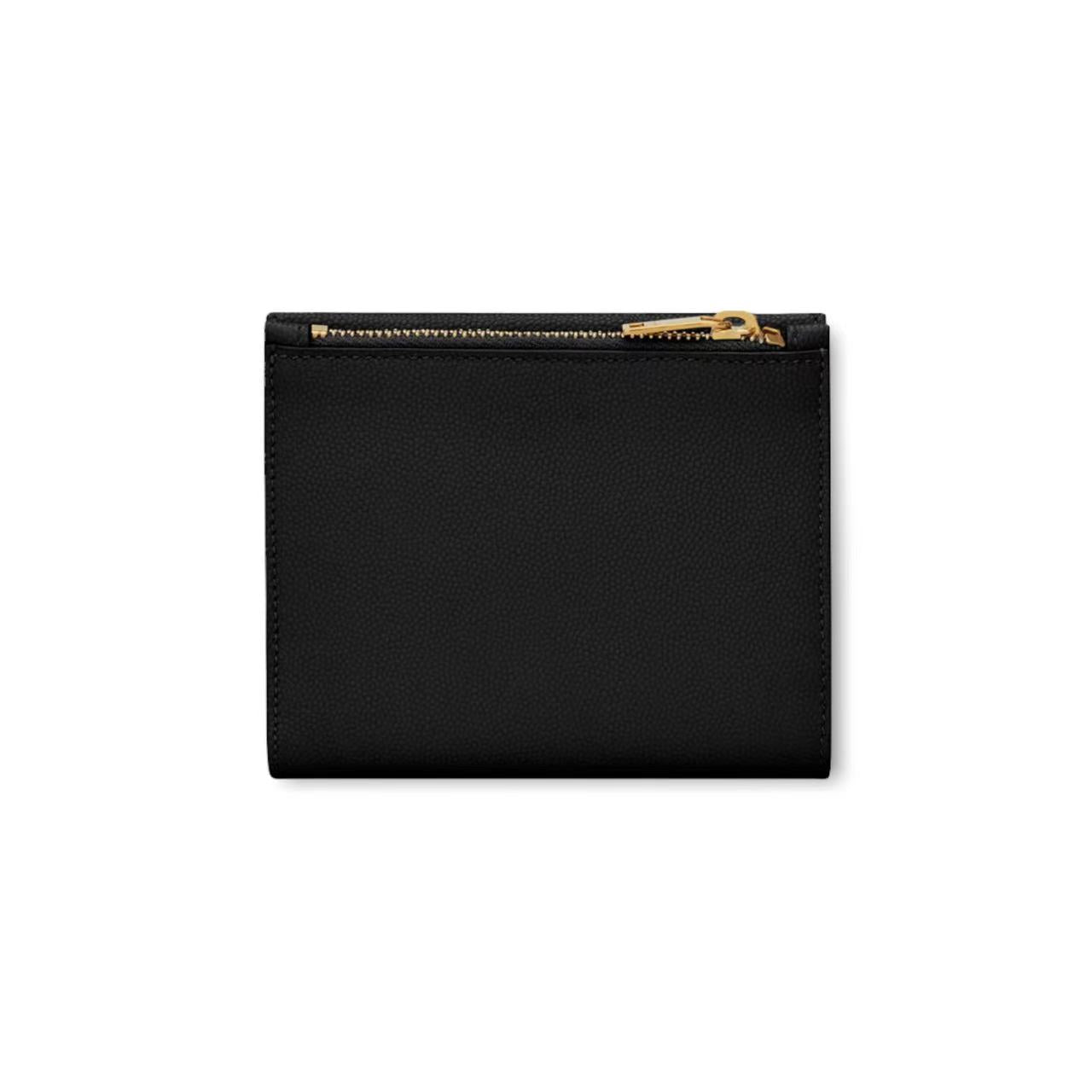 UPTOWN COMPACT WALLET IN GRAIN DE POUDRE EMBOSSED LEATHER image 1