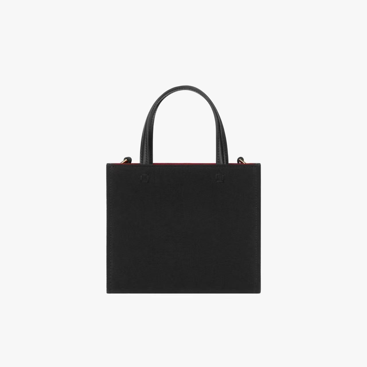 Mini G Tote shopping bag in canvas image 2
