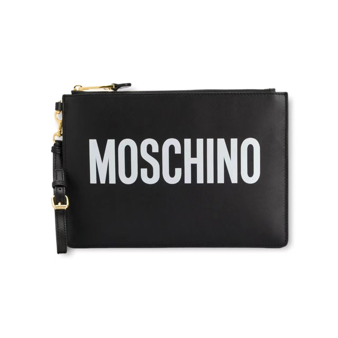 MOSCHINO LOGO CLUTCH BAG image 0