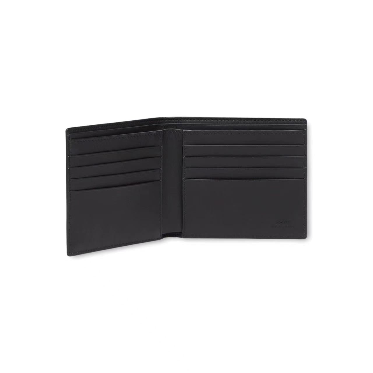 BLACK LEATHER BI-FOLD WALLET image 1