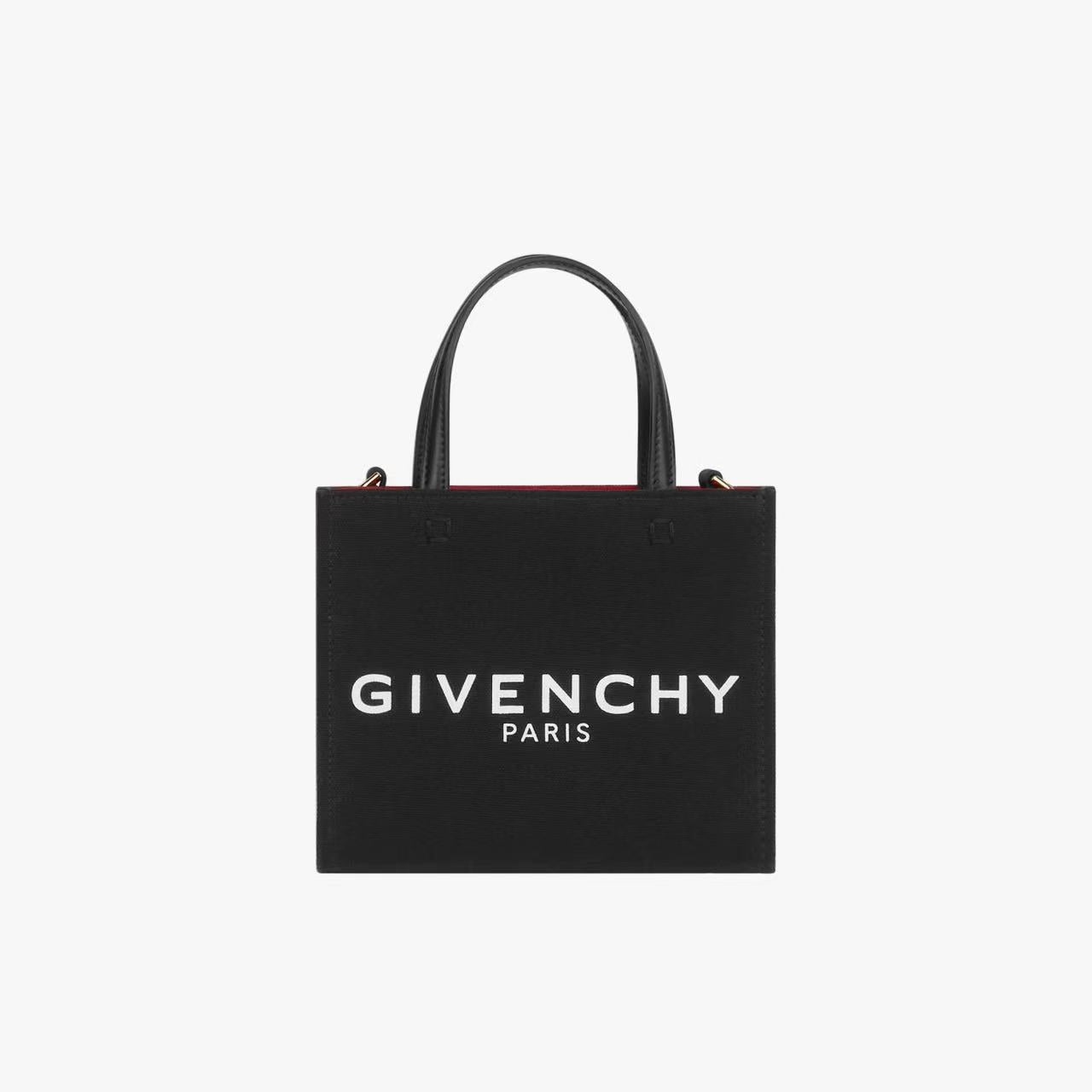Mini G Tote shopping bag in canvas image 0