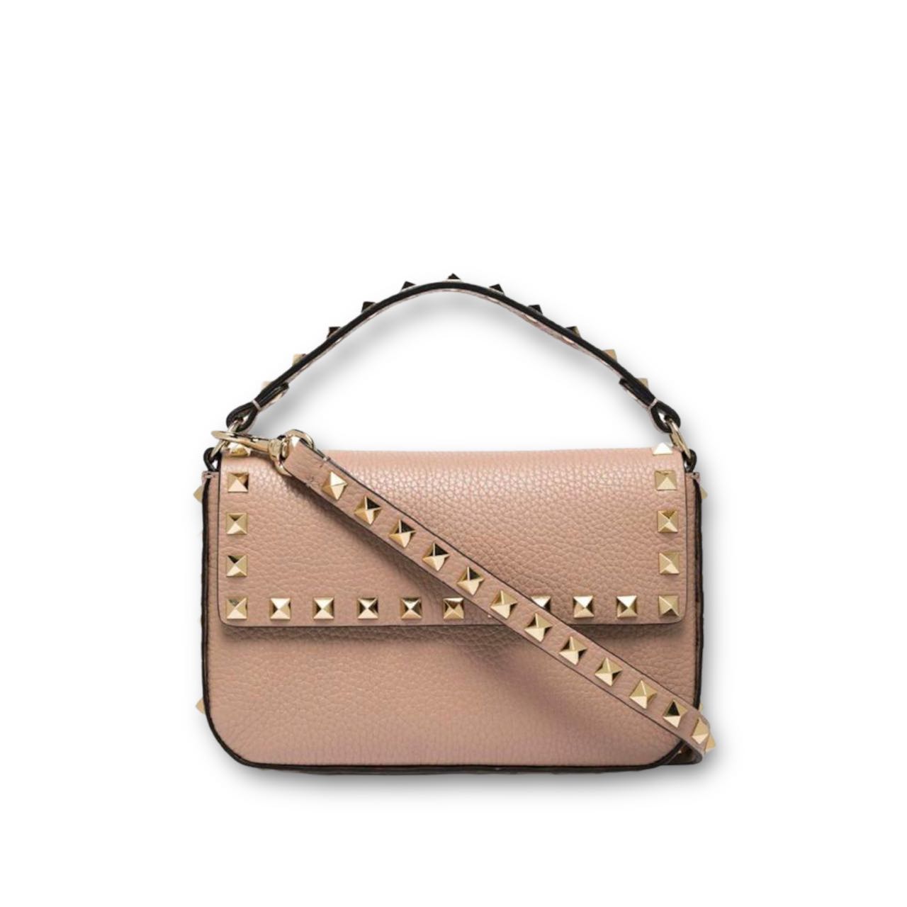 ROCKSTUD GRAINY CALFSKIN POUCH CROSSBODY BAG image 0