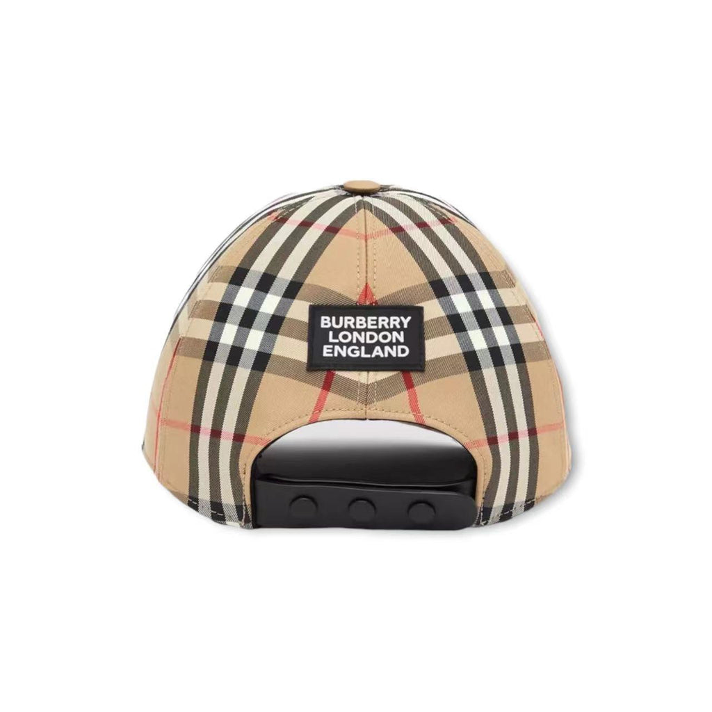 Logo Appliqué Vintage Check Cap image 3