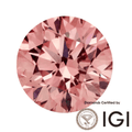 2ct Pink Lab Grown Diamond VVS1 VVS2 3EX Cut IGI Certified - MadisonDia