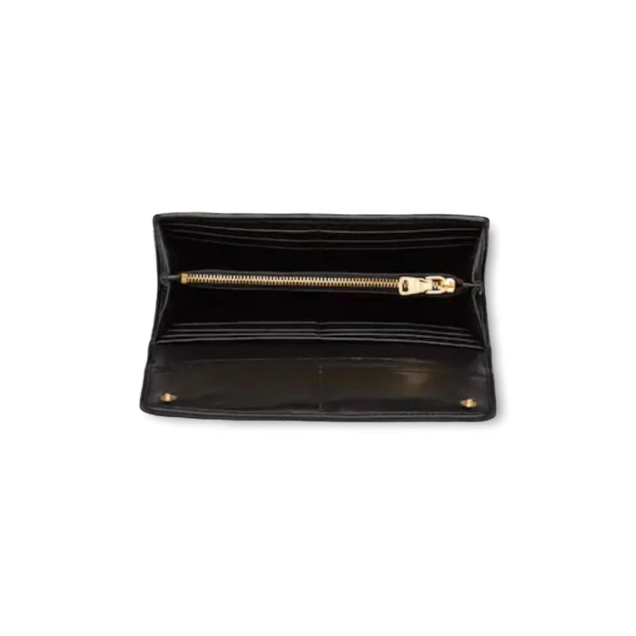 Large matelassé nappa leather wallet image 2