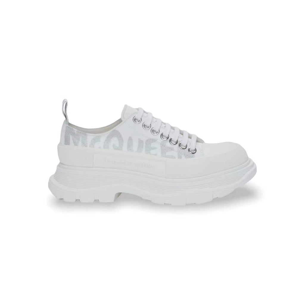 Tread Slick Lace-up in White/Sliver image 0