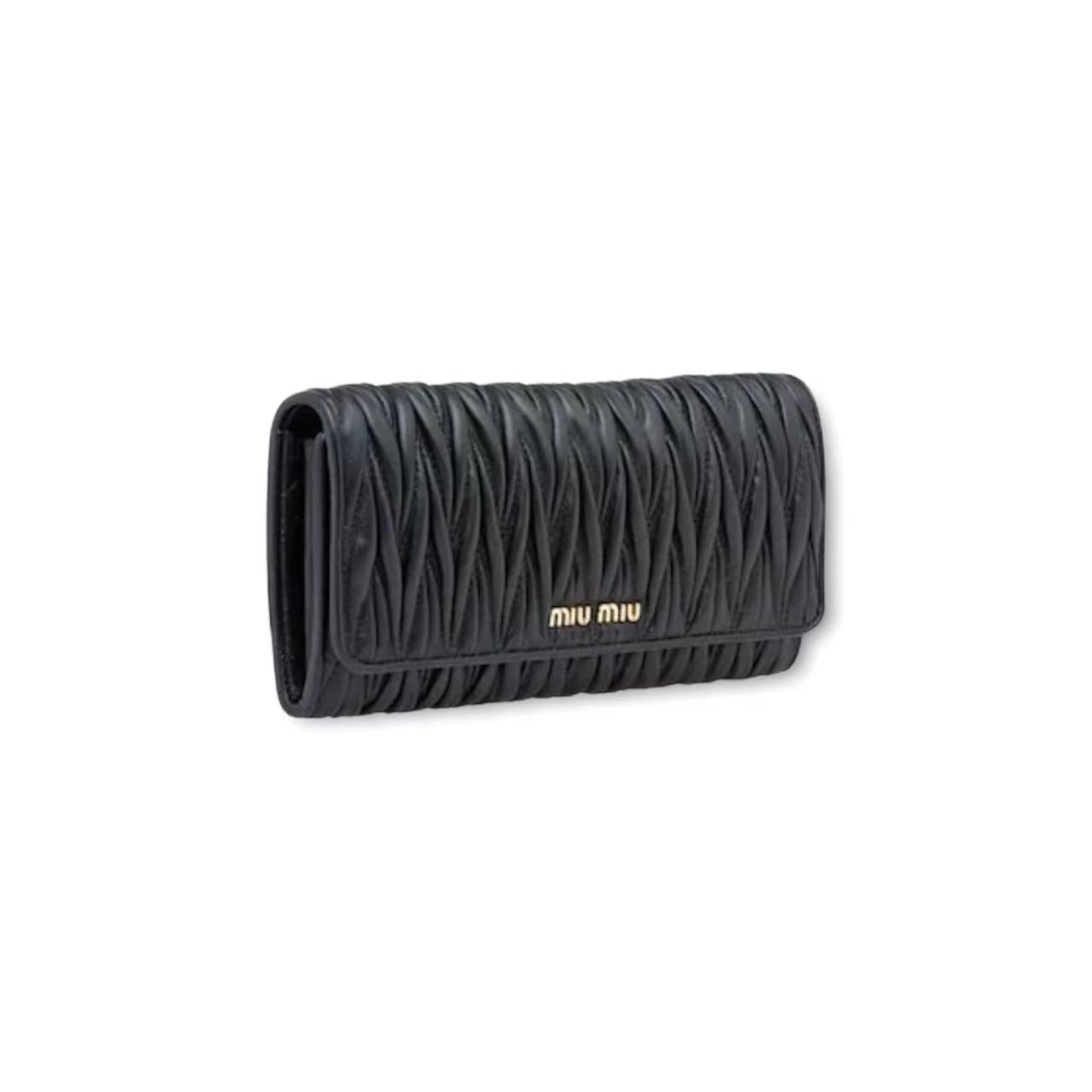 Large matelassé nappa leather wallet image 1
