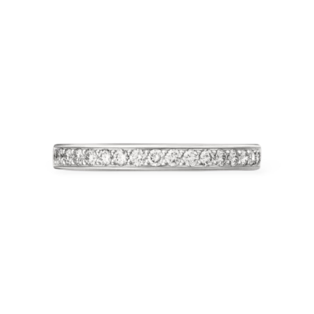 ASH064 2.6mm Lab Grown Diamond Half Eternity Ring 9K D VVS 3EX