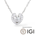 MadisonDia Valentine's Day Sale 1.5ct E, VVS2, 3EX, IGI Certified, 9K Halo Lab Grown Diamond Pendant