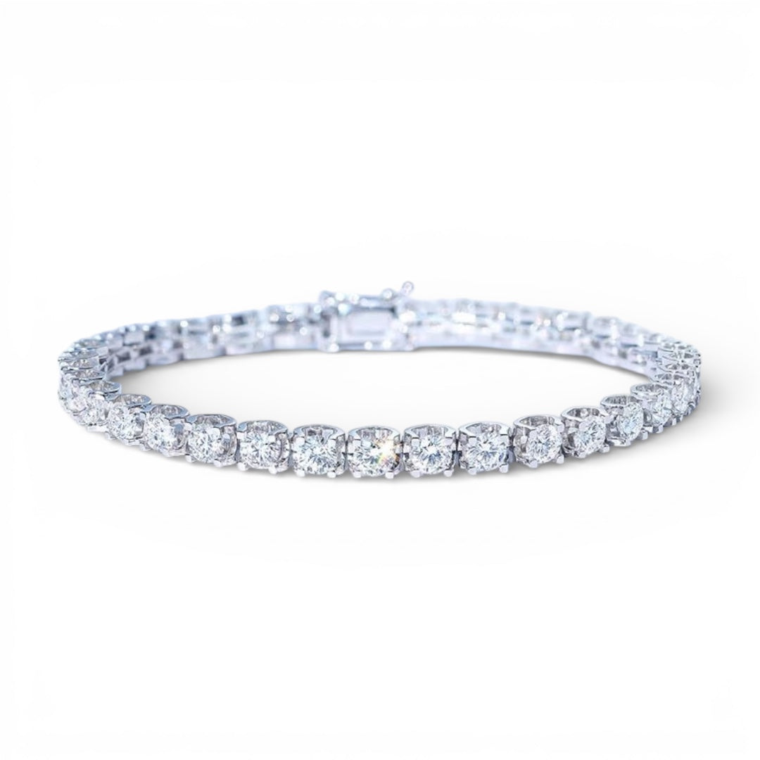 ASH075 5mm Lab-Grown Diamond Tennis Bracelet 18K DE VVS 3EX