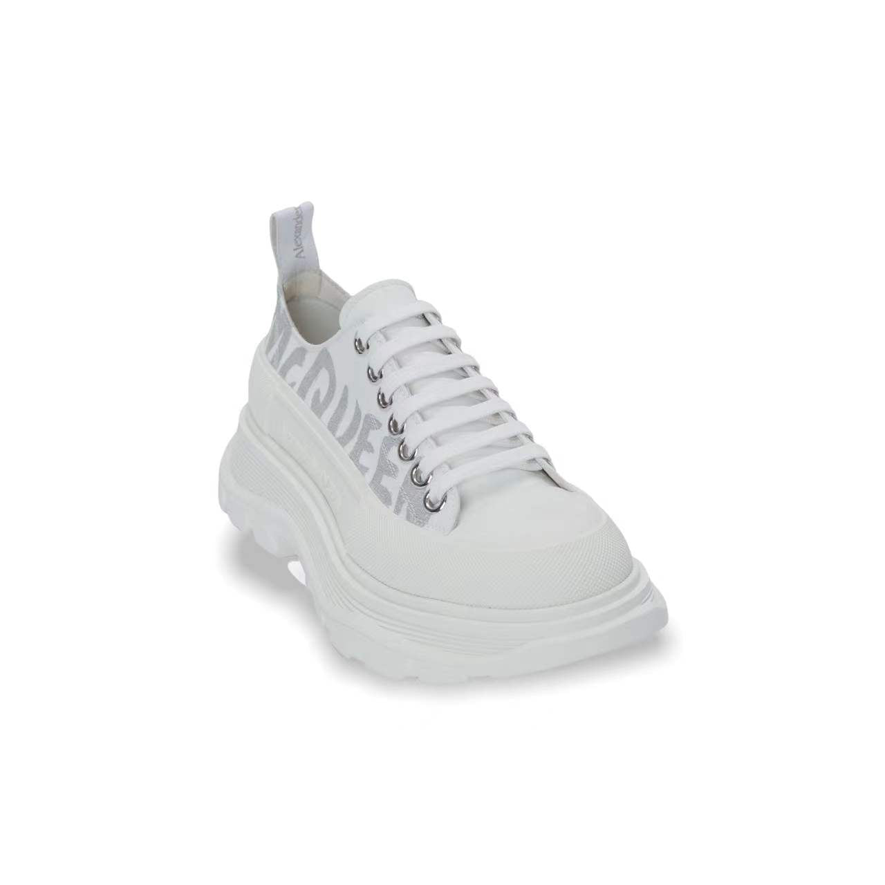 Tread Slick Lace-up in White/Sliver image 1