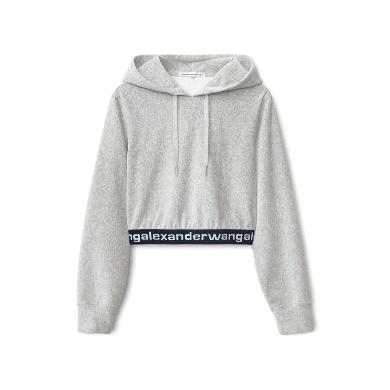 long-sleeve hoodie in stretch corduroy image 0