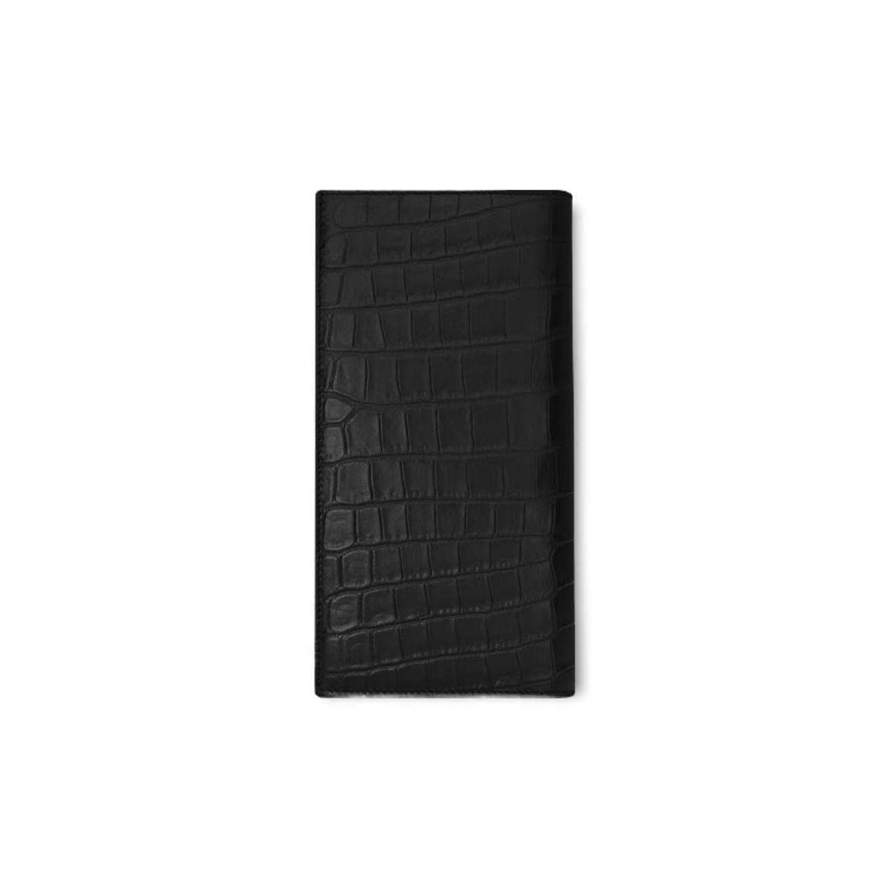 TINY MONOGRAM CONTINENTAL WALLET IN CROCODILE EMBOSSED MATTE LEATHER image 1