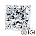 3ct Princess Shape Lab Grown Diamond D Color VVS1 VVS2 3EX IGI Certified - MadisonDia