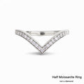 S925 1.5mm Moissanite Eternity Ring (Charity Edition) Curve
